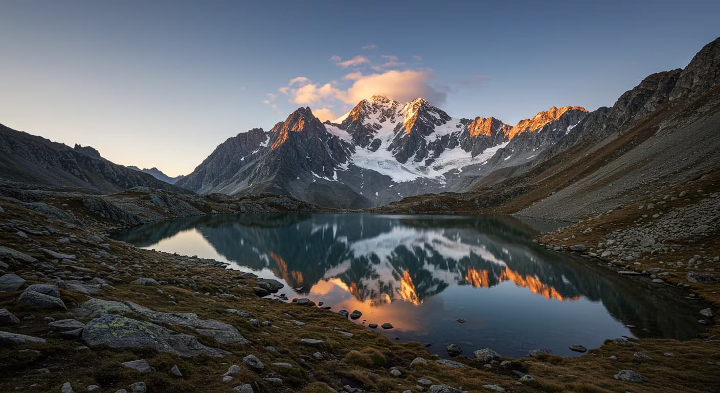Paysages d'altitude autour du lac Ashil - Kg