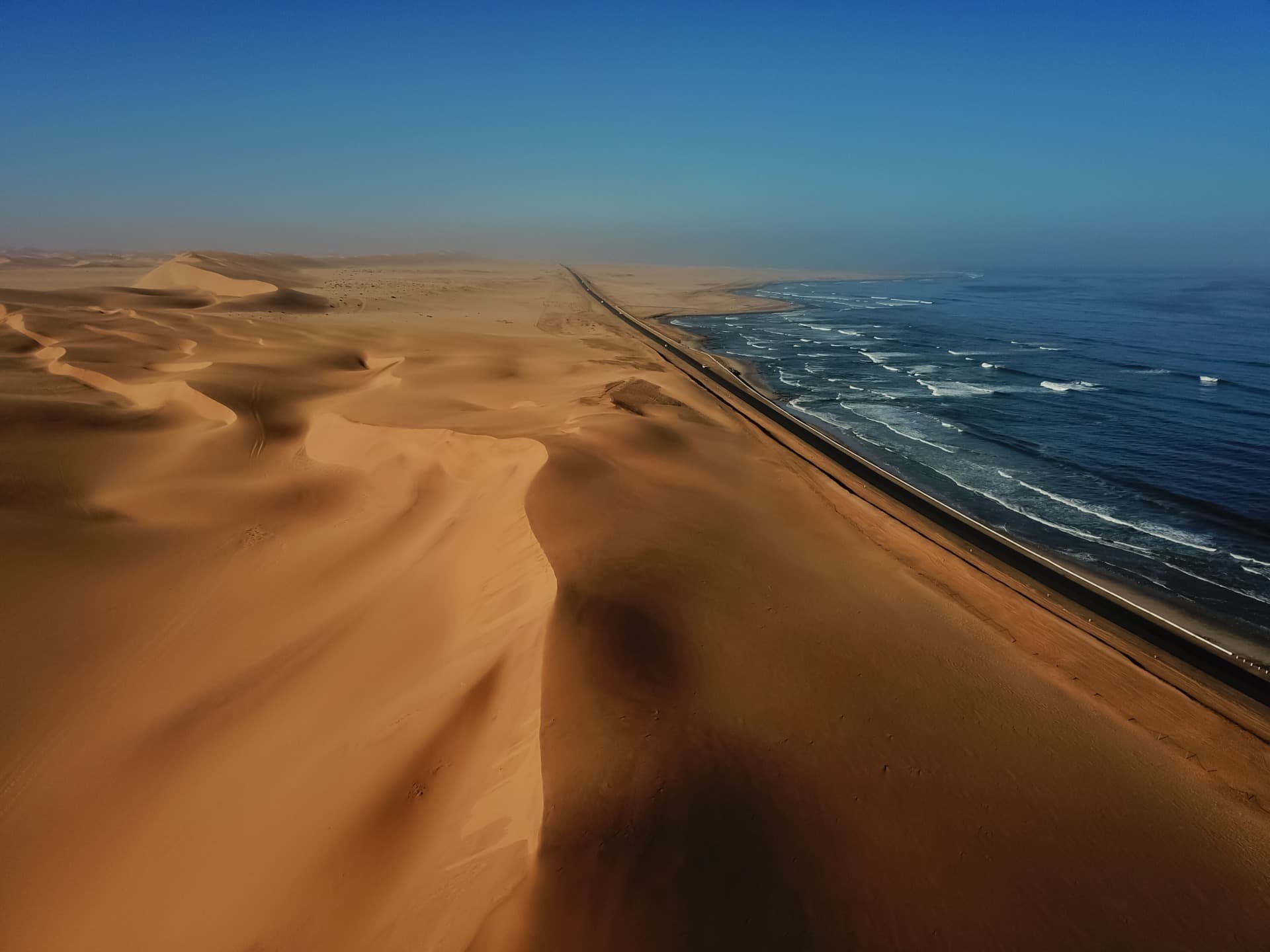 Vol panoramique au-dessus du désert du Namib